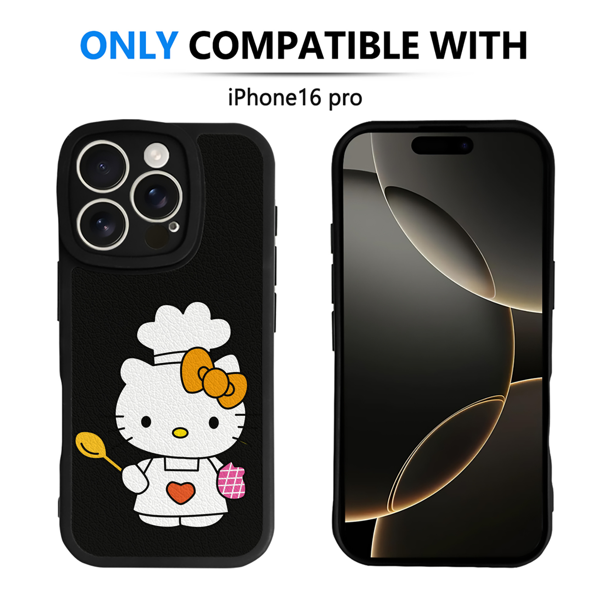 （画像用） Hello Kitty ハローキティ 【iPhone 16シリーズ対応】シリコンスマホケース（レザー調） 材質：シリコン